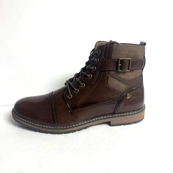 Steve Madden Trempt Men’s Size 12 Brown Combat Boots Steve Madden Combat Boots Men | eBay main image 4